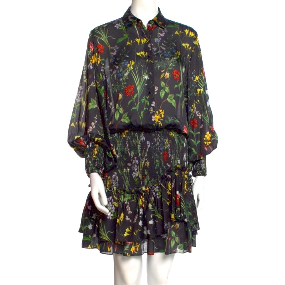 Alexis Floral Print Knee-Length Dress